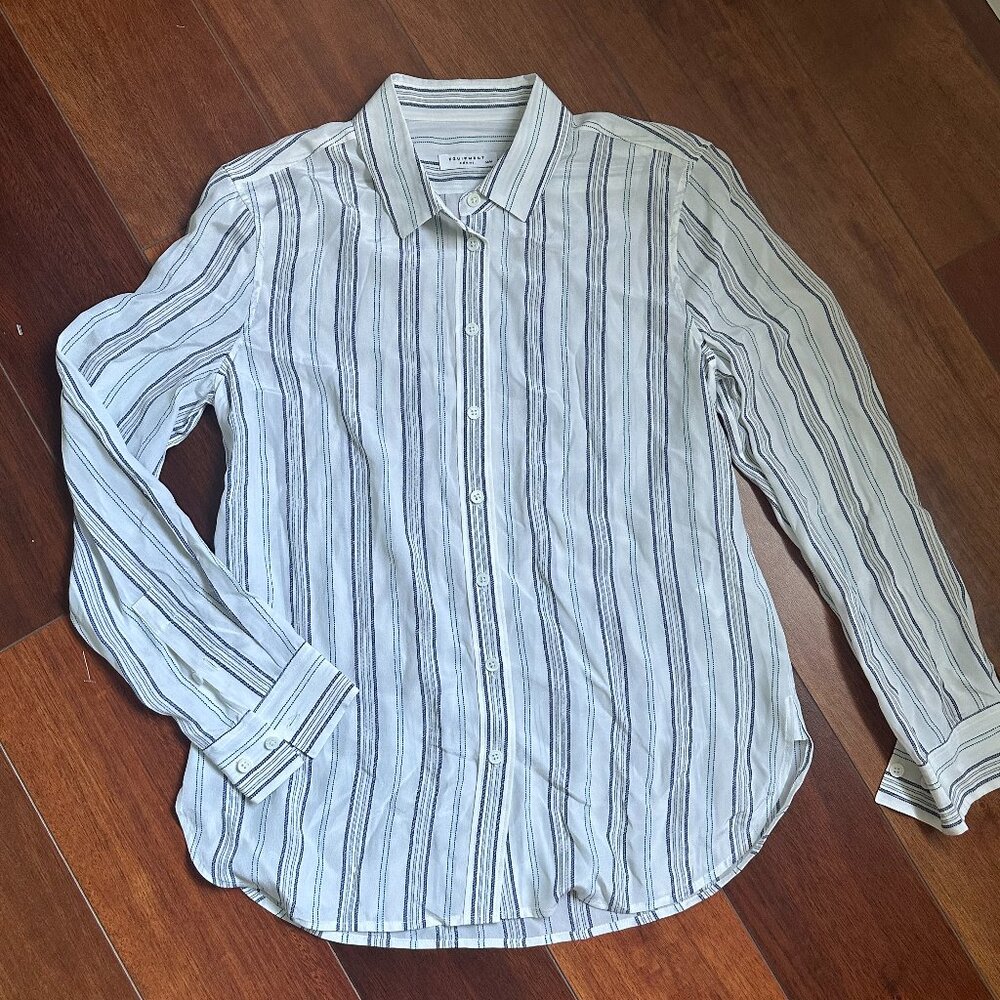 Striped Button-Up Shirt